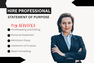 edit your law, MBA, phd, grad school personal statement or statement of purpose