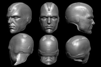 sculpt 3d mask helmet, cosplay mask, 3d helmet knight, armor model for 3d print
