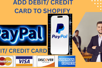 add paypal credit debit card smart buttons on shopify