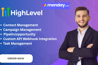 setup make com automations gohighlevel workflow monday com
