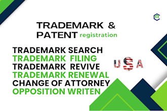 be USA trademark and patent filing and registration attorney