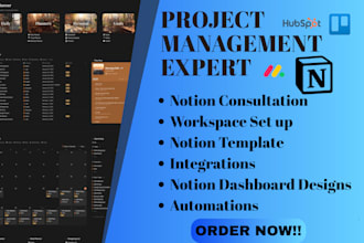 create a custom notion template notion expert consultation zapier hubspot trello