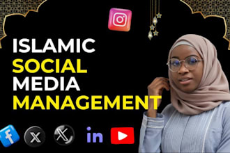 be your arab social media manager muslim social media and create islamic content
