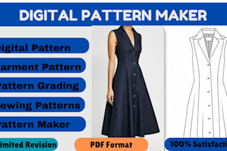 be your sewing pattern maker and gradings for any types of your garments