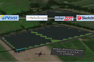 provide your solar permit design , solar carport design  pvsol pylon and pvsyst