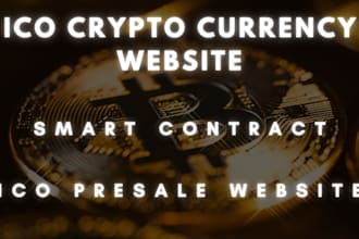create ico presale website, ico smart contract, ico cryptocurrency website, dapp