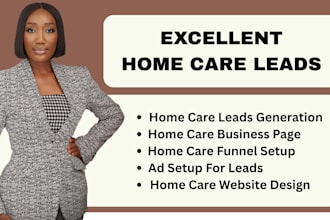 home care leads elderly care leads home care logo ads setup home care website