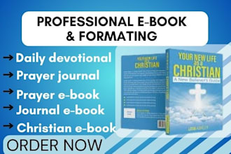 format chirstian ebook, daily devotion prayer journal, paperback amazon kdp