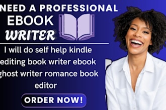 do self help kindle editing book writer ebook ghostwriter romance book editor