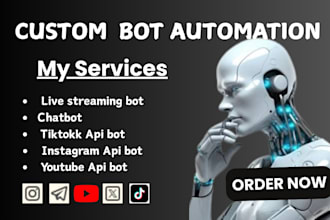 develop tiktok and x bots for commenting and likes on videos