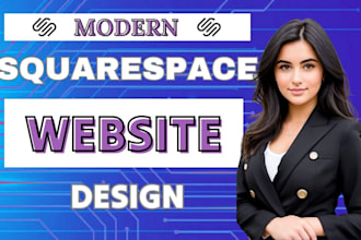 build a modern squarespace website design, or redesign squarespace,