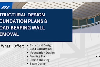 do structural design, foundation plan, and load bearing wall removal