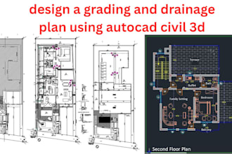 design a grading and drainage plan using autocad civil 3d