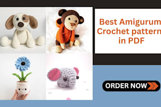 write cute and professional amigurumi crochet pattern pdfs