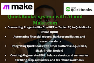integrate ai agents with your quickbooks or bookkeeping using make