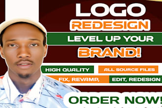 revamp redesign edit recreate update vector logo design
