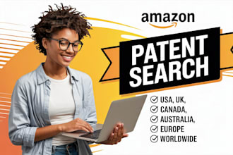 patent search trademark check patent draft filing amazon product USA UK europe