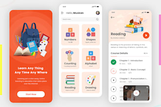 develop educational app, logistics app, uber clone app, elearning app, kids app