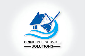 design clean and good looking logo for cleaning service business