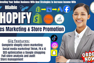 boost shopify store, manage ecommerce shopify marketing to setup shopify sales