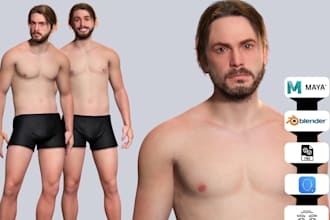 real time 3d metahuman avatar virtual reality augmented character model humanoid
