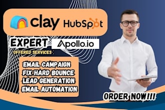 fix and do workflows on clay com, hubspot, apollo io for marketing campaign