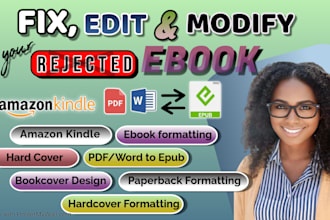 covert PDF, word doc, to ebook, epub, kindle book formatting