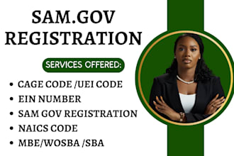 do sam gov registration, get cage code, uie code, naics code, for contract