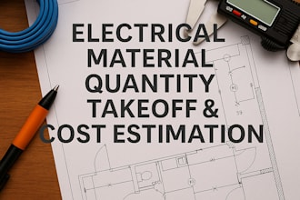 do electrical material quantity take off and cost estimation
