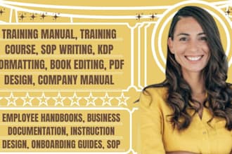 create a professional training manual or sop for your business