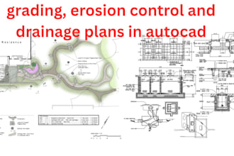 make grading, erosion control and drainage plans in autocad