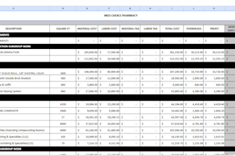 do material takeoff, cost estimation, boq for your building