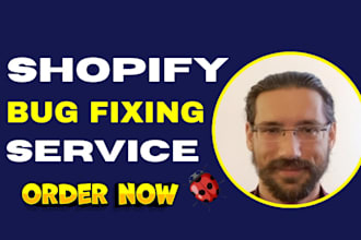 do shopify bug fix as an expert shopify developer for coding issues