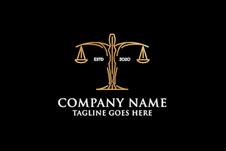 make professional logo for law firm, attorney, legal services and lawyer
