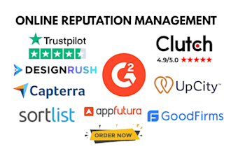 clutch upcity management designrush g2 goodfirms sortlist gmb online reputation
