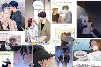 webtoon comic anime style webtoon comic artist comic illustration webcomic