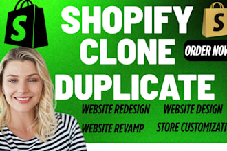 design copy redesign clone duplicate revamp shopify store shopify website theme