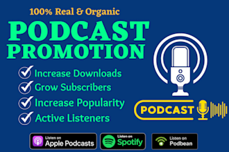 promote spotify podcast, podcast marketing to USA streamers to get downloads