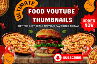 design food youtube tumbnail food thumbnail attractive thumbnail vlog thumbnail