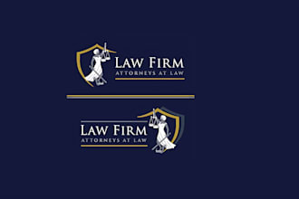do minimalist law firm, attorney, legal services and lawyer logo