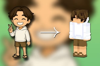 create a minecraft java or bedrock skin