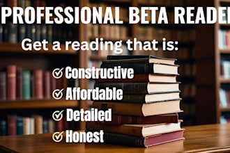 beta read and provide detailed feedback on your manuscript