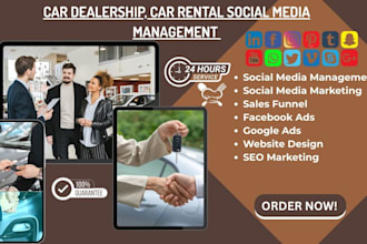 be your car dealership, car rental social media marketer and content creator