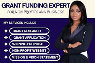 do grant research for small business, non profit grant writing and application