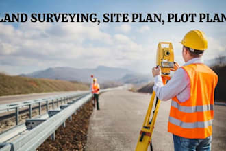 site plan topographic survey plan of your property for city permit very fast