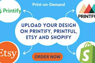 design or redesign shopify store, etsy store setup, or etsy pod shop, etsy seo
