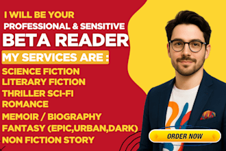 be your sensitive beta reader for science literary fiction memoir romance