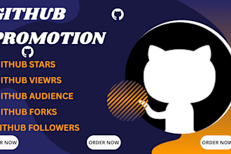 do github organic promotion to increase followers and viewers