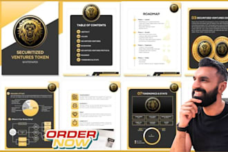 write and design a white paper crypto blockchain, ico nft