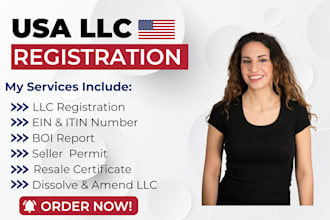 register US llc, dissolve llc, amend llc, apply for ein, close ein, boi report